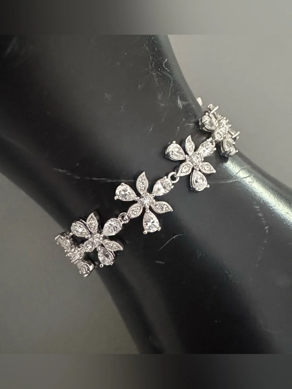 New Nadri Floral Crystal Bracelet